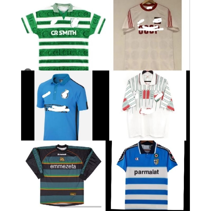 Jersey Cc cp 1988 Printing/Jersey Celtic 1995/Jersey Parma 1999 Special Blue/Jersey Inter 2014 Third