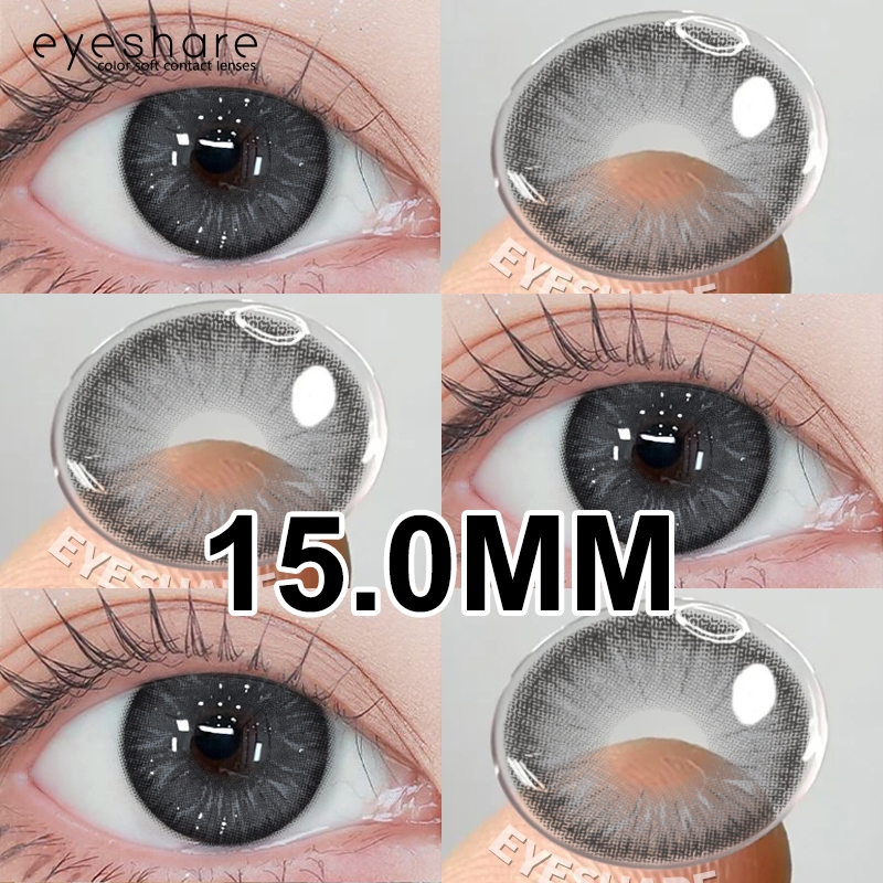 (COD*NEW) Softlens Besar Ukuran 15.0mm JAKARTA seri lensa kontak berwarna living softlens black sofl