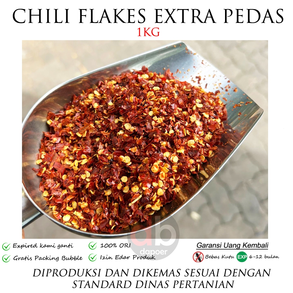 

Cabe Chili Flakes Extra Hot 1kg
