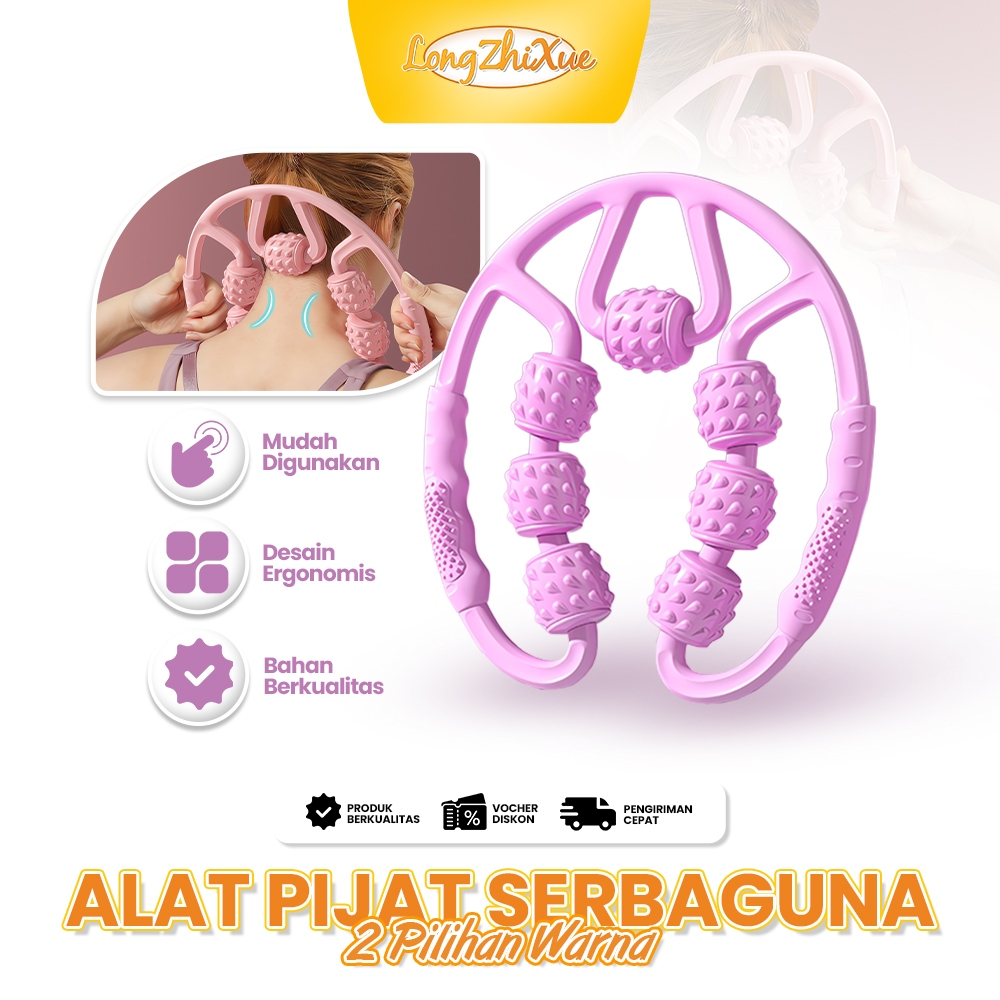 Pelangsing Kaki Alat Pijat Kaki Relaksasi Otot Betis Pijat Manual Rol Leher Bahu Stimulasi Meridian