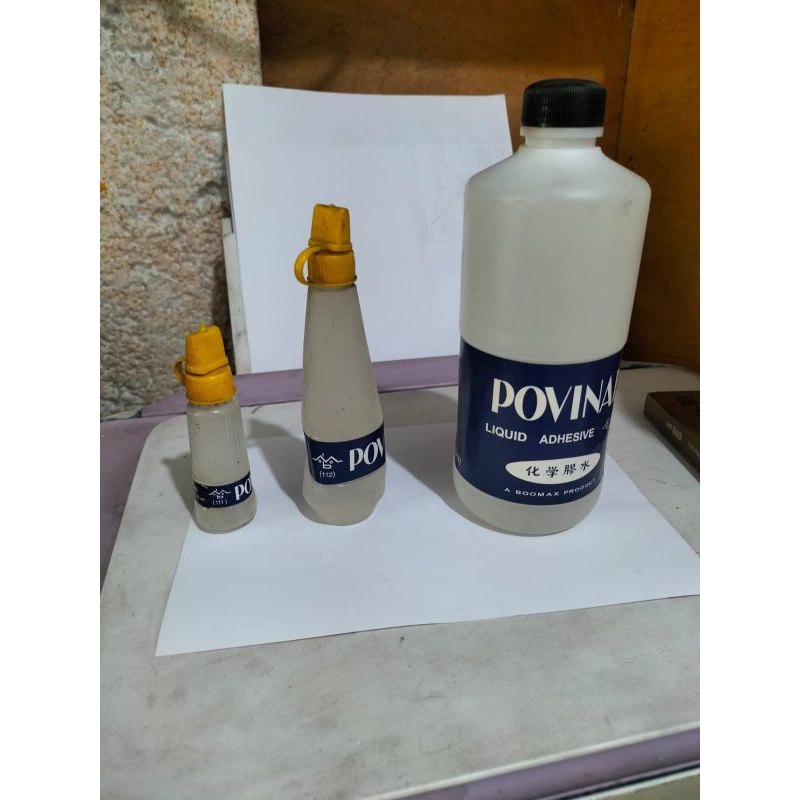 

Povinal Liquid Adhesive Lem Cair Povinal No 111 (22 ml) / No 112 (75 ml) / No 113 (500 ml)
