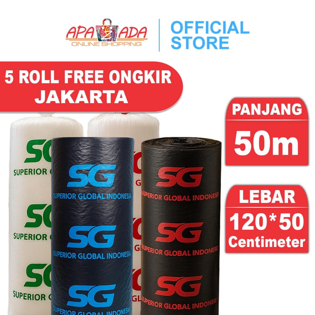 

Apazada - Bubble Warp 120*50 Cm Premium Quality TANPA SELONSONG / Plastik Bubble Warp Packing