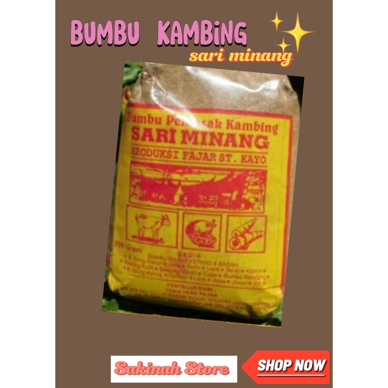 

Bumbu kambing sari Minang 250 gram