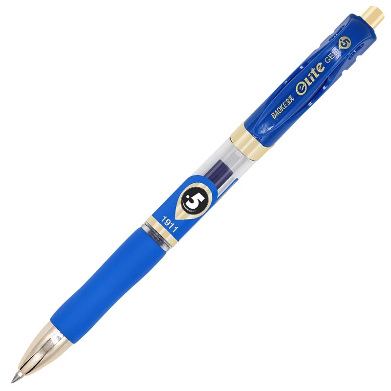 

BAOKE Gel Pen/Pulpen Gel Retractable 0.5mm Tinta Hitam Biru Merah PC1911