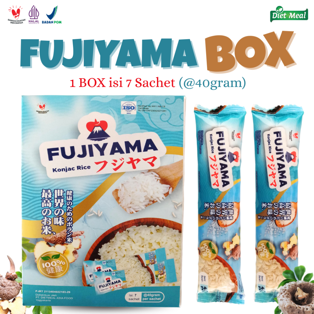

Beras Porang Fujiyama kemasan DUS BOX isi 7 sacet