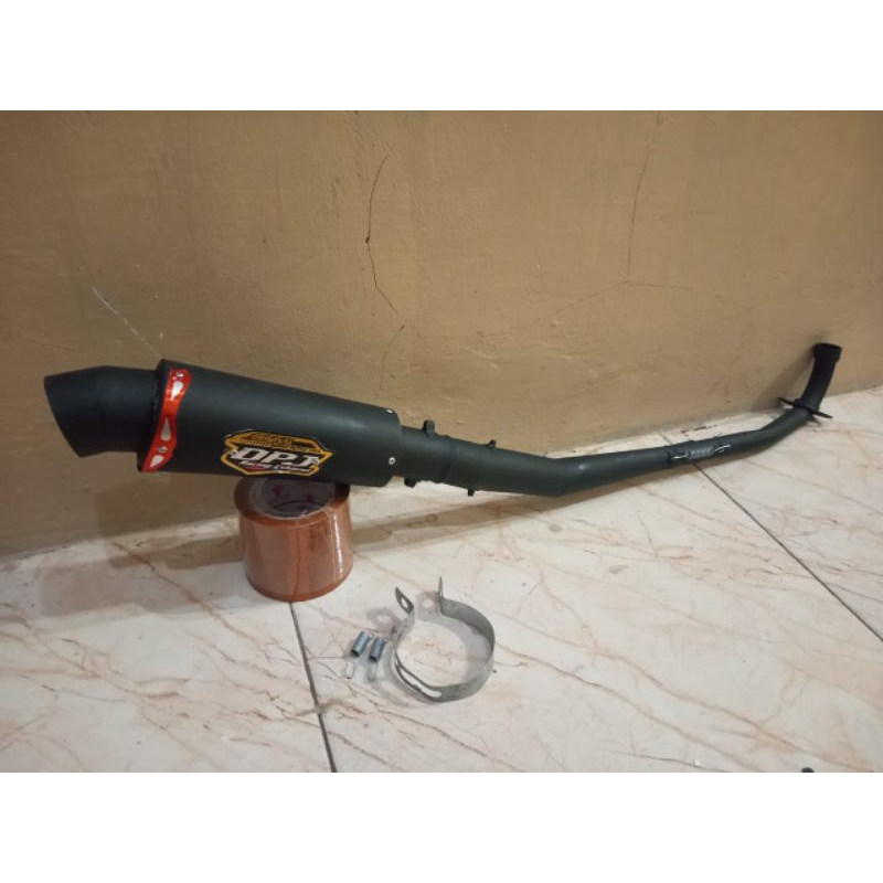 KNALPOT DPJ HITAM VEGA SMES REVO KARISMA SUPRA JUPITER VEGA ALL BEBEK