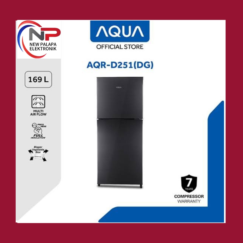 LEMARI ES AQUA AQR-D251 DG / LEMARI ES AQUA 2 PINTU