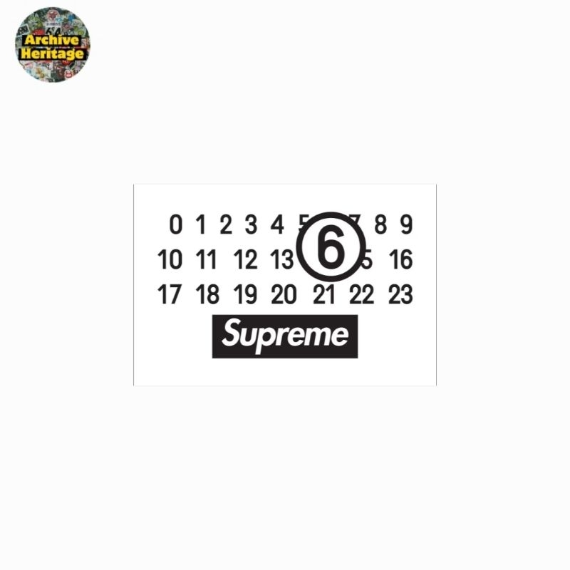 

sticker Supreme Maison Margiela MM6 stiker