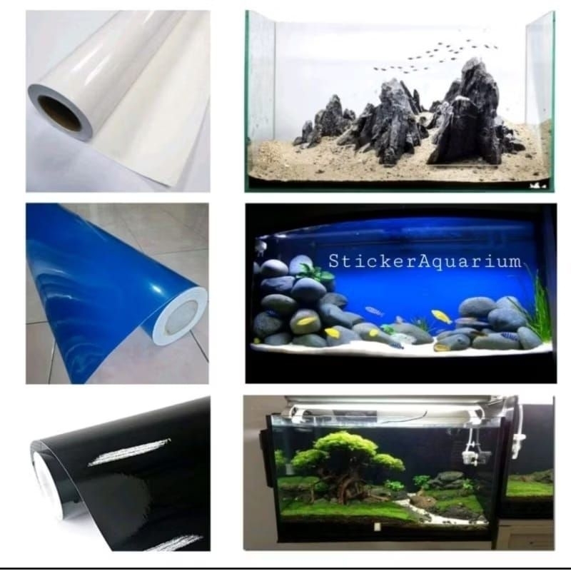 Background Aquarium Premium Vinyl Anti Air / Background Aquarium / Stiker Aquarium / Skotlet Aquariu