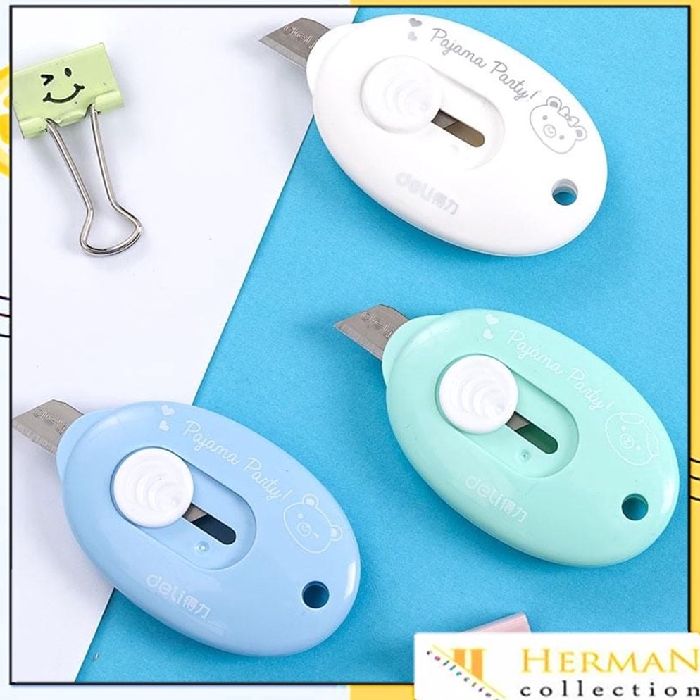 

Selalu Baru HC Cutter Mini Portable Bentuk Oval Mini Cutter Polos Travel Kit Pemotong Kertas Paper Cutter Lucu Bentuk Awan Warna Pastel Untuk Unboxing Paket