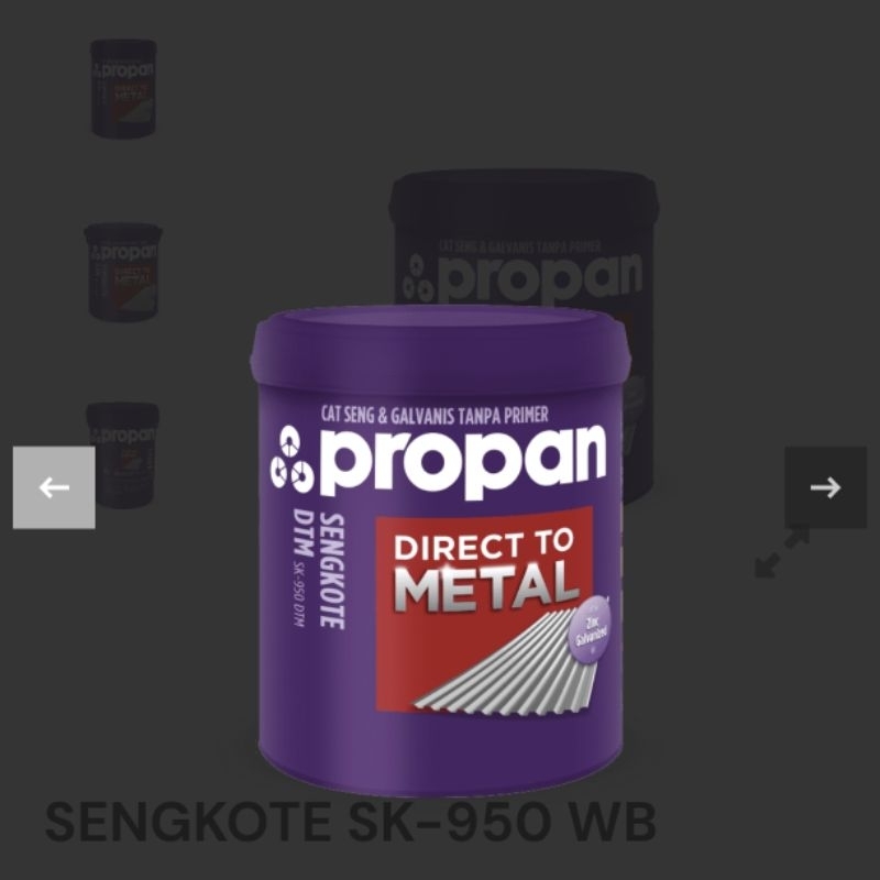 PROPAN SENGKOTE SK-950 CAT GALVANIS DAN ALUMINIUM AWET