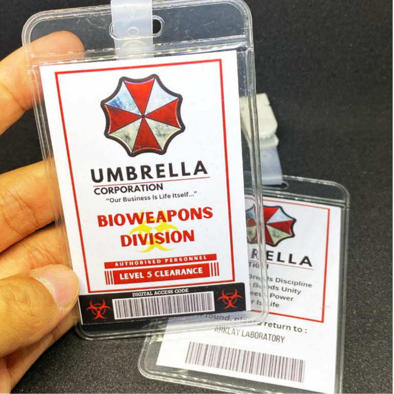 

Resident Evil Umbrella Corporation Bioweapons Division ID Badge