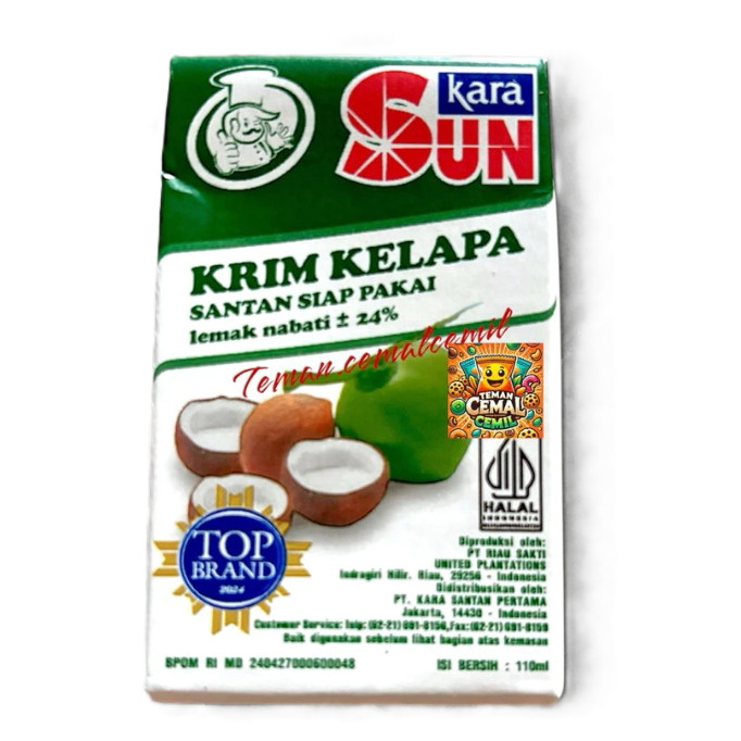 

Sun Kara Santan krim Kelapa Siap Pakai 110 ml
