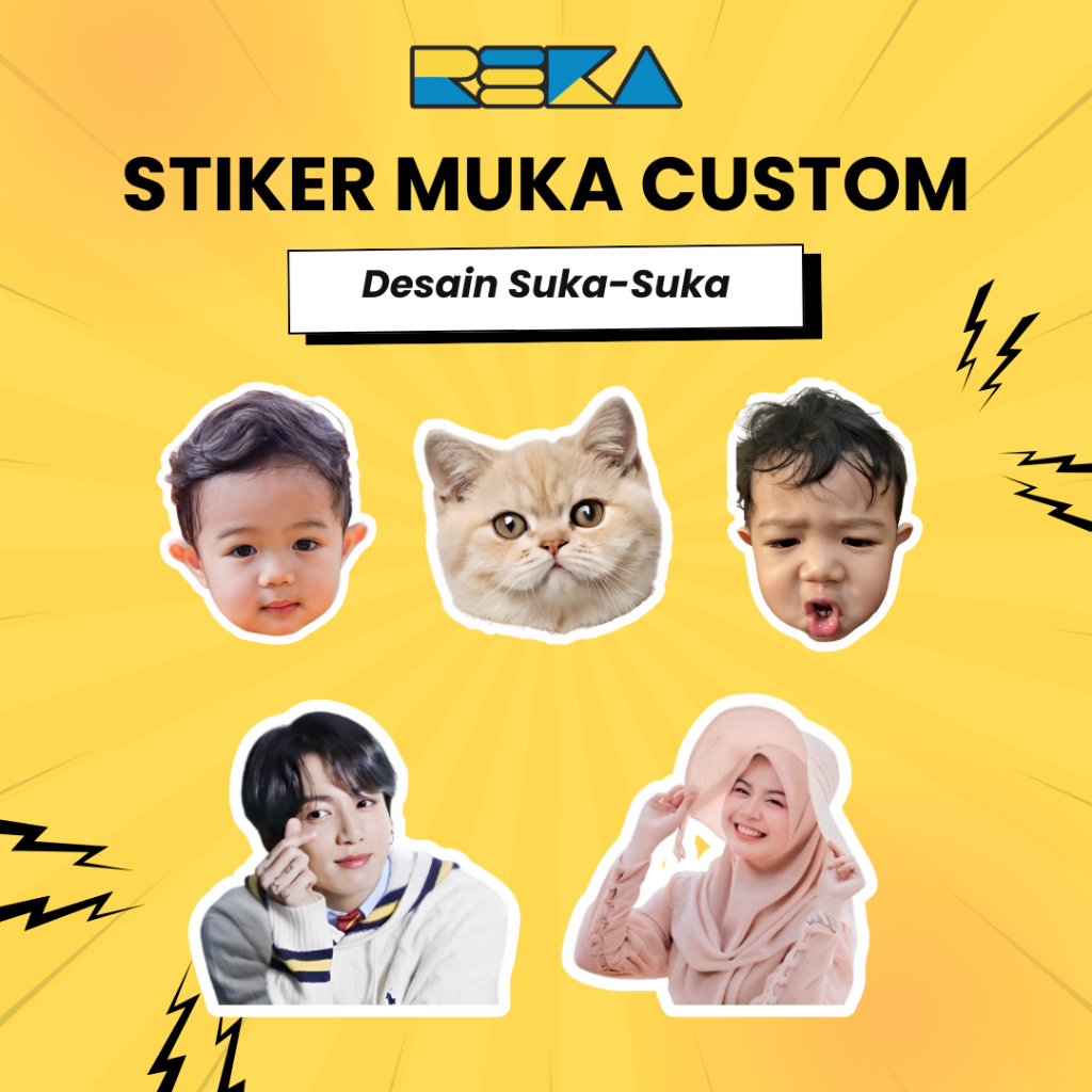 

Stiker Muka Custom Gambar Anti Air Stiker Wajah Waterproof Suka Suka