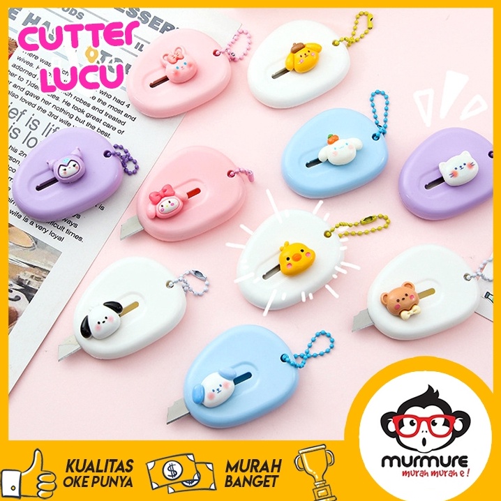 

Promo banting MurmureId Gantungan Pisau Cutter Mini Karakter Melody Kuromi