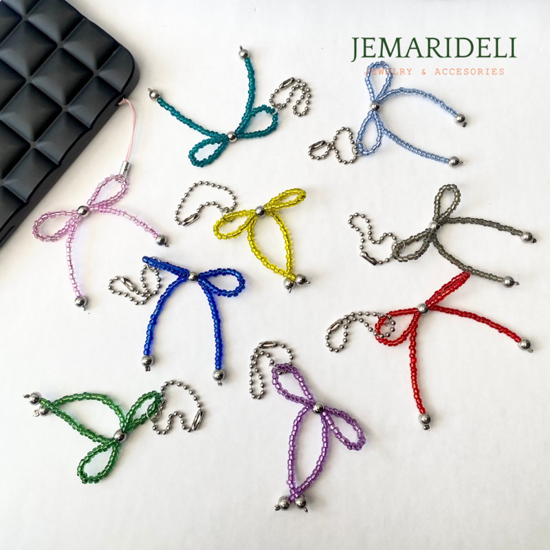

[JEMARIDELI] Key Chain / Strap Phone/ Gantungan Tas Kunci Hp / Gantungan Pita / Balletcore Coquette