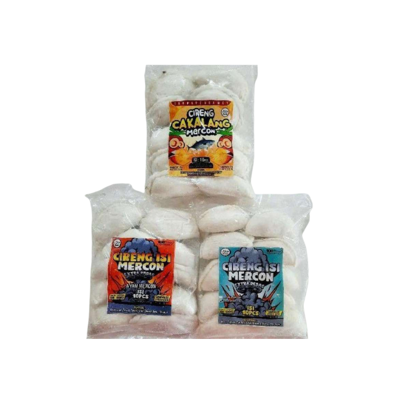 

(SMM) Cireng Mercon isi 10pc Rasa Ayam-Bakso-Cakalang