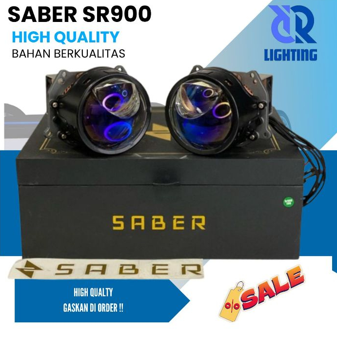 Biled SABER SR900 EVO LED Projector Headlamp Laser LED Lampu Laser