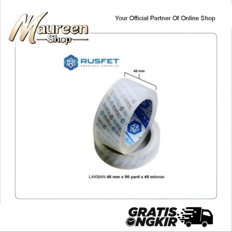 

Lakban Rusfet 90 Yard Transparan