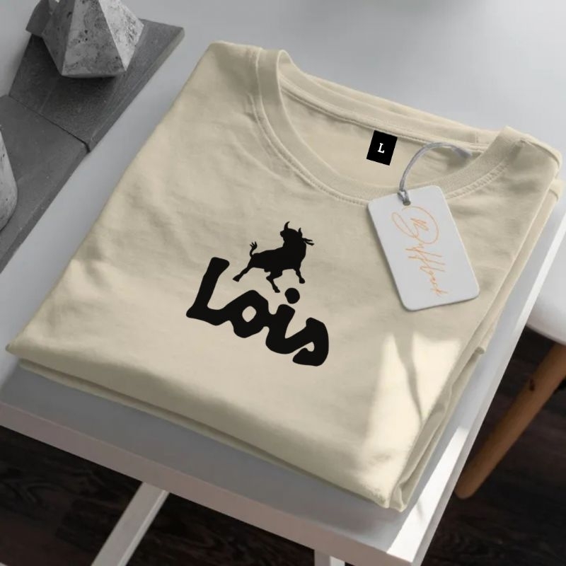 Kaos Pria Distro Original Lois T-Shirt Lengan Pendek | Baju Katun Kaos Premium Laki Laki & Wanita