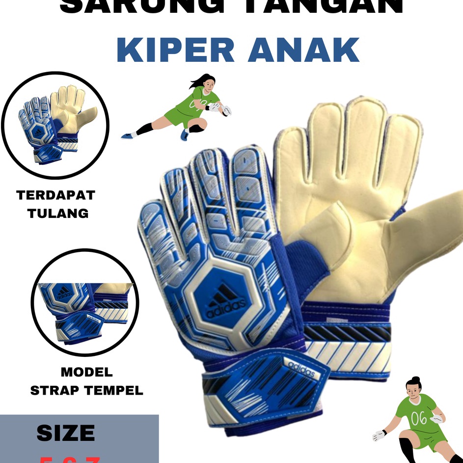 Berkualitas Sarung tangan Kiper Anak tulang