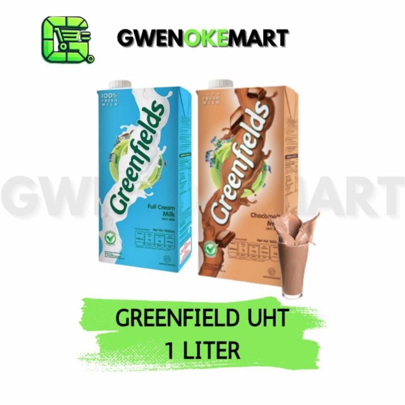 

GREENFIELD Susu UHT FULL CREAM 950ml UHT rasa Coklat 1liter