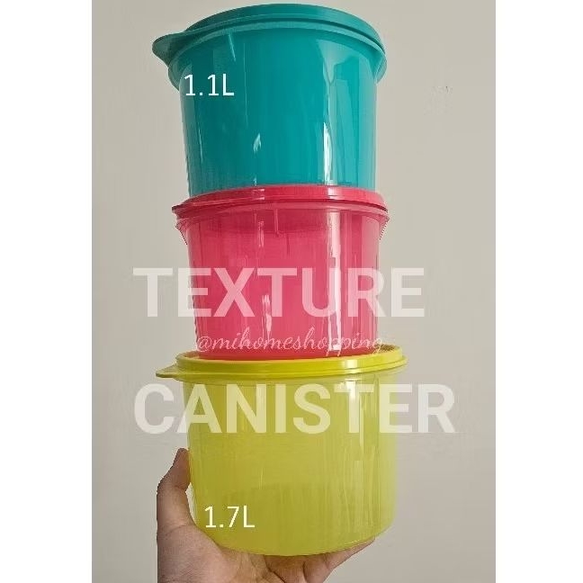 Tupperware texture canister toples snack