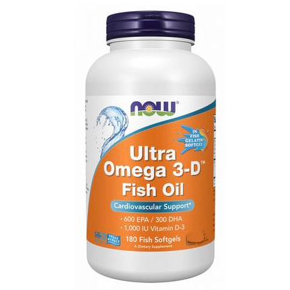 Now Ultra Omega 3 Fish Oil EPA DHA Omega 3D with 1000IU D3