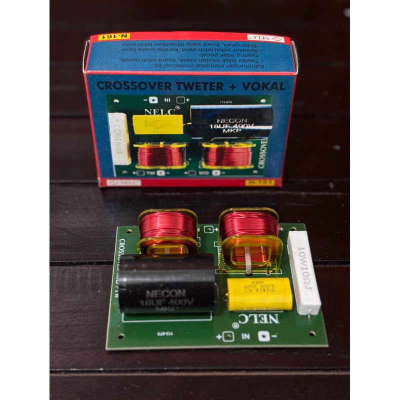 KIT CROSSOVER 2 WAY TWEETER + VOKAL N-161 CROSSOVER PASIF 2 WAY CROSSOVER CROSOVER CROSSOFER TWEETER
