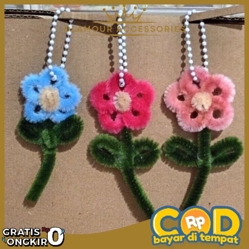 COD GRATIS ONGKIR Gantungan Tas Bentuk Bunga Daisy Aesthetic  ࿔‧ ֶָ֢ GA  ֶָ֢ ‧ ࿔