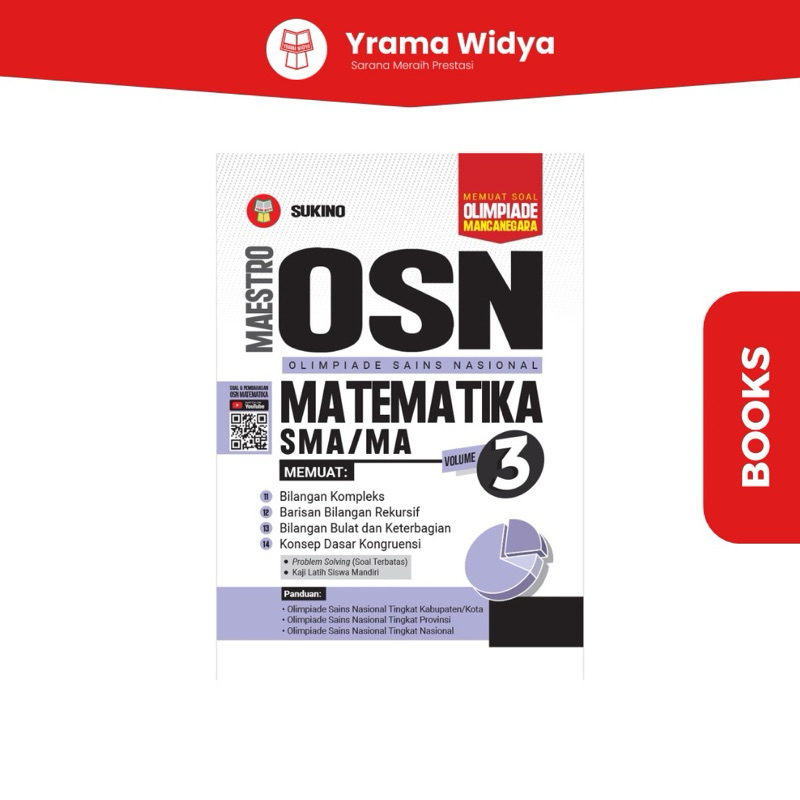 Maestro OSN Matematika Vol 3 (Olimpiade Sains Nasional) Untuk SMA/MA - Sukino