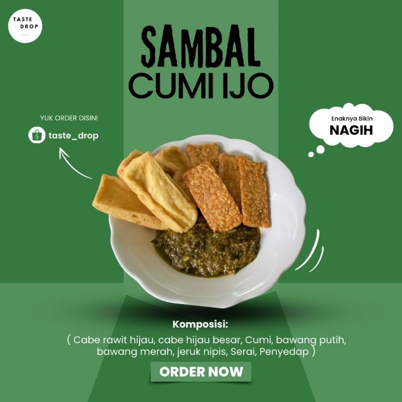 

Sambal Cumi Ijo By Taste_Drop Enaknya dijamin Nagih