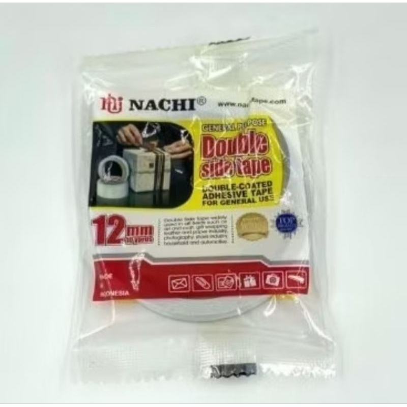 

Isolasi Double Tape NACHI 12mm/1/2 Inch x 10 Yard