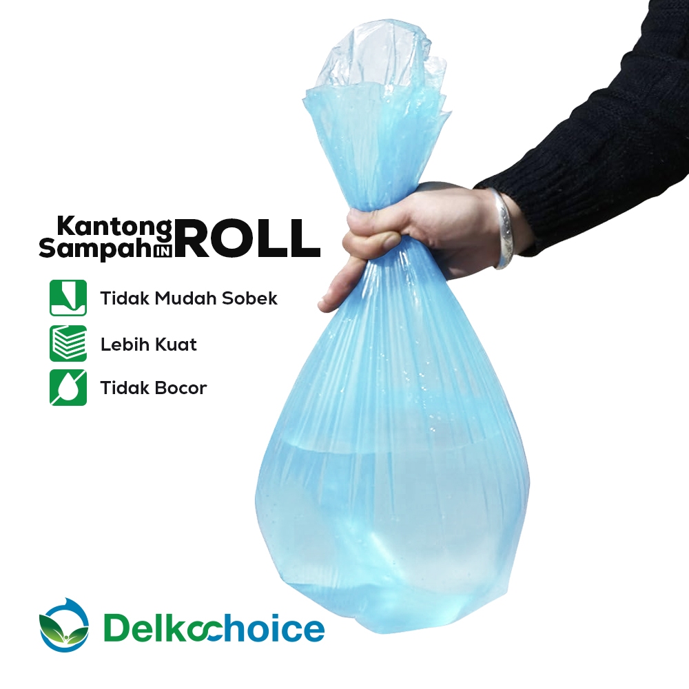 Kantong Plastik Sampah Gulung Tebal / Plastik Sampah Tebal Kuat Delkochoice
