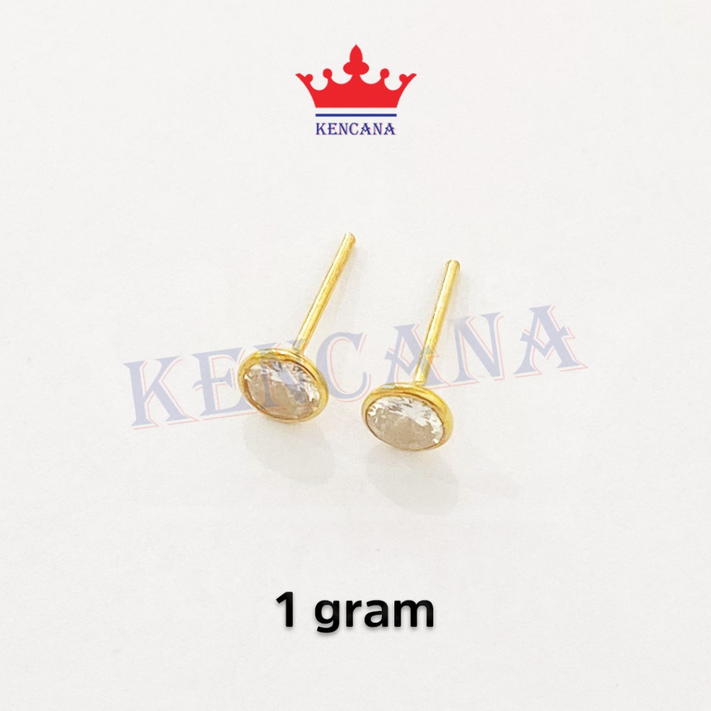 Anting Giwang Tusuk Mata Burung Wanita Pria Anak Dewasa Perak Asli Silver 925 Sepuh Emas 24k