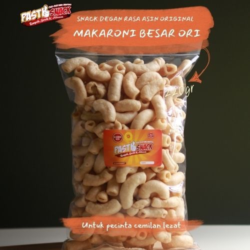

Makaroni Besar - Snack Krupuk Makaroni Besar Rasa Pedas dan Original Renyah Gurih
