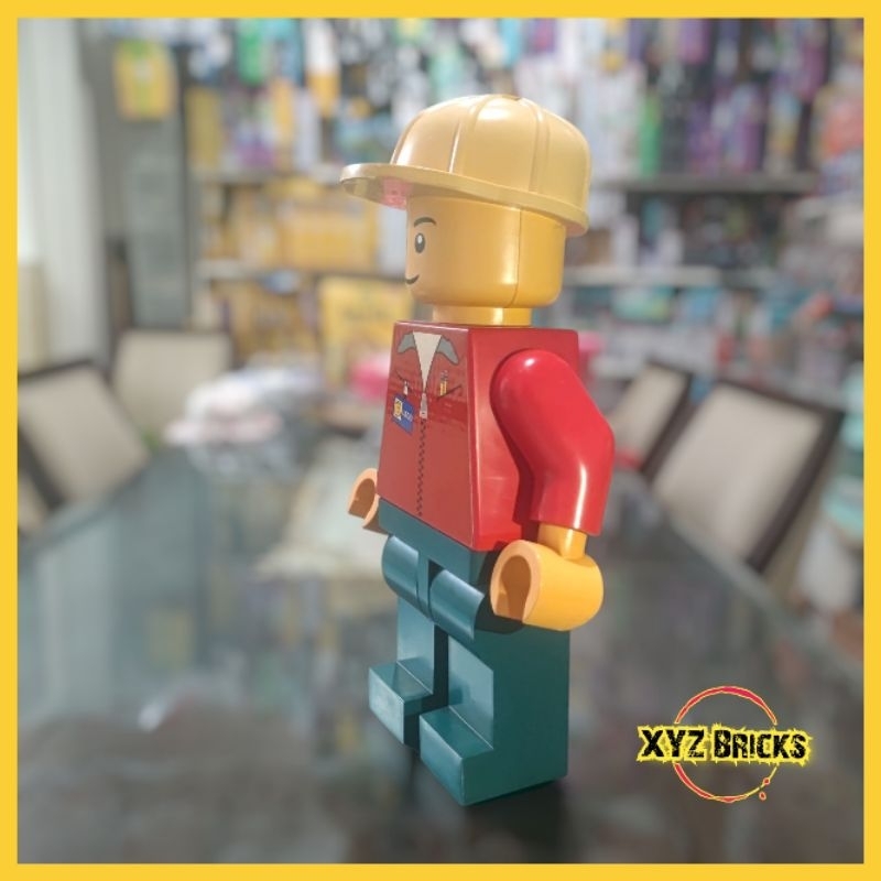 LEGO Man 19 Inch MaxiFigure Display Giant Minifigure - Red Shirt with Blue Pants