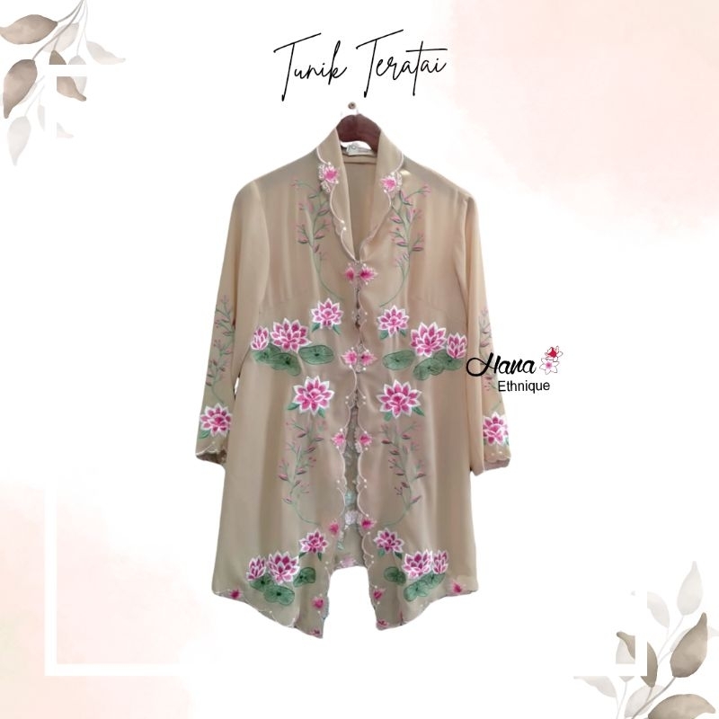 Tunik Kebaya Encim Teratai - Hana Ethnique - [Pilih Warna] Kebaya Bordir Manual Atasan Tradisional