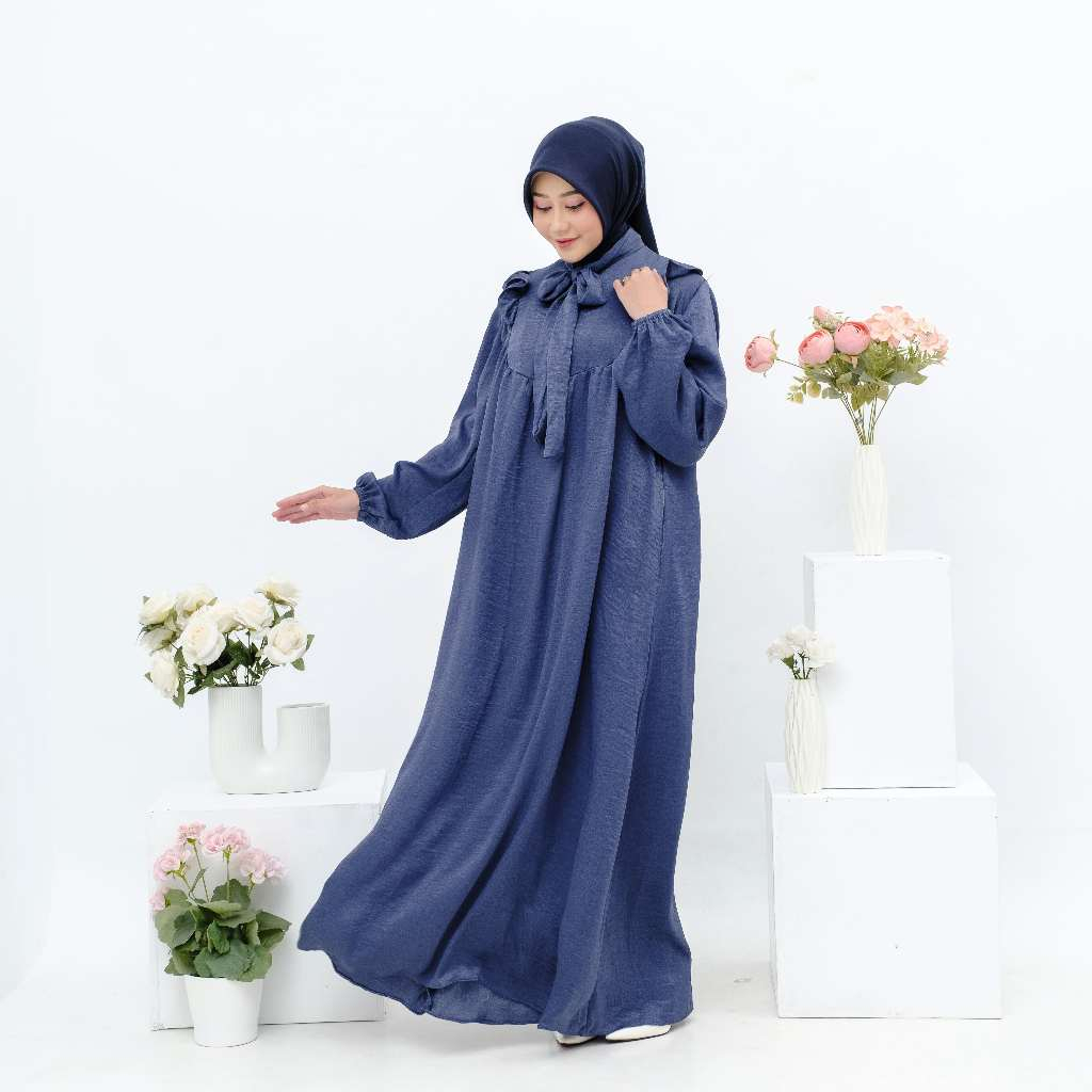 Dress Gamis Polos BonBon Santorini Silk