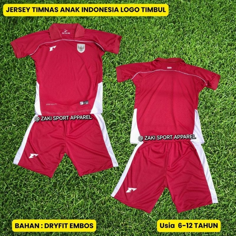 Setelan Anak Timnas Indonesia / jersey Timnas Anak / Baju Bola Anak / Jersey Timnas / Pakaian Olahra