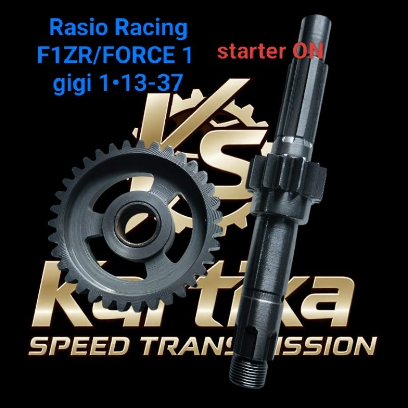 Rasio Racing Yamaha F1ZR/FORCE 1, gigi 1•13-37 (on-off)
