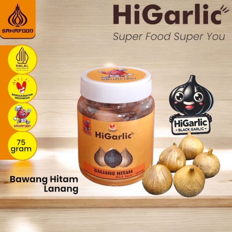 

Black Garlic Lanang 75gram HiGarlic Bawang Hitam Tunggal Sahafood sehat dan menyehatkan