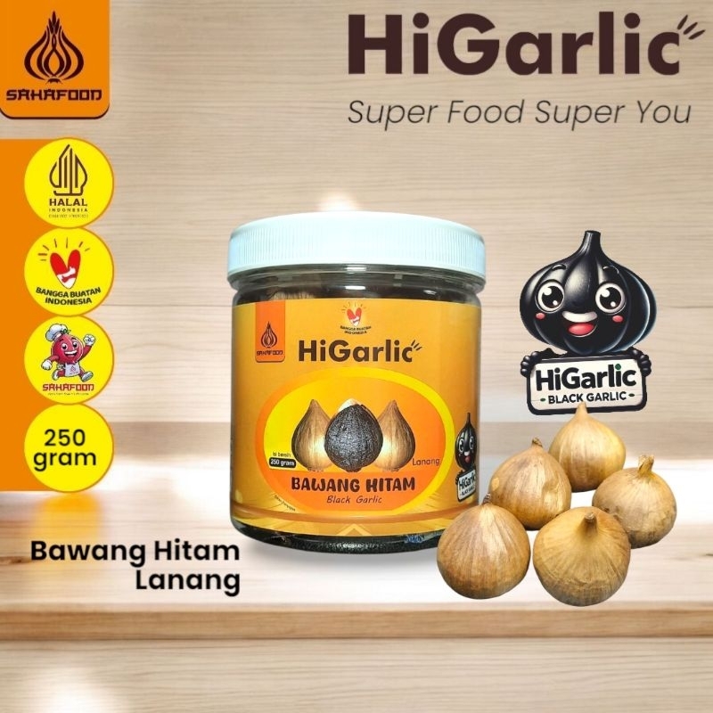 

Black Garlic Lanang 250gram HiGarlic Bawang Hitam Tunggal Sahafood sehat dan menyehatkan