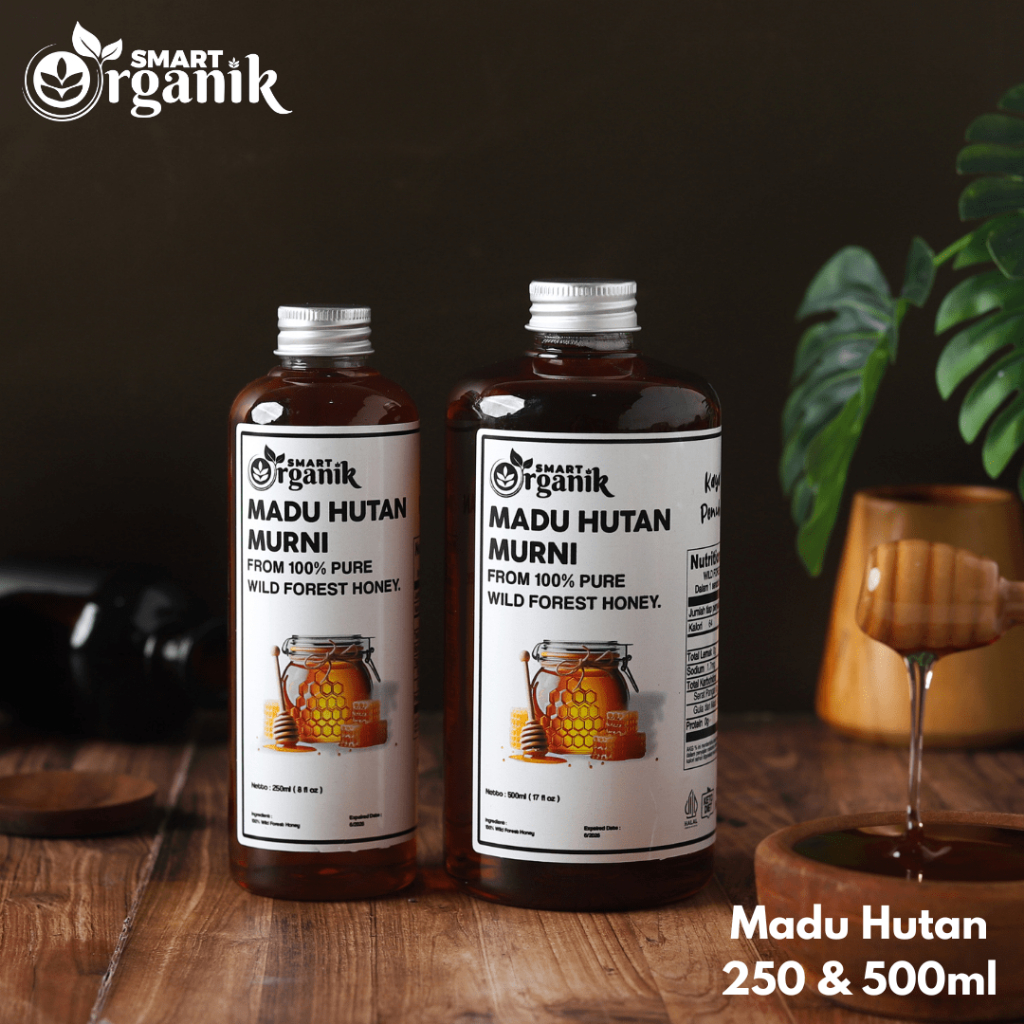 

Madu Hutan Murni Asli Alami / Natural Raw Forest Honey 100% Asli Hutan Tanpa Campuran By Smart Organik