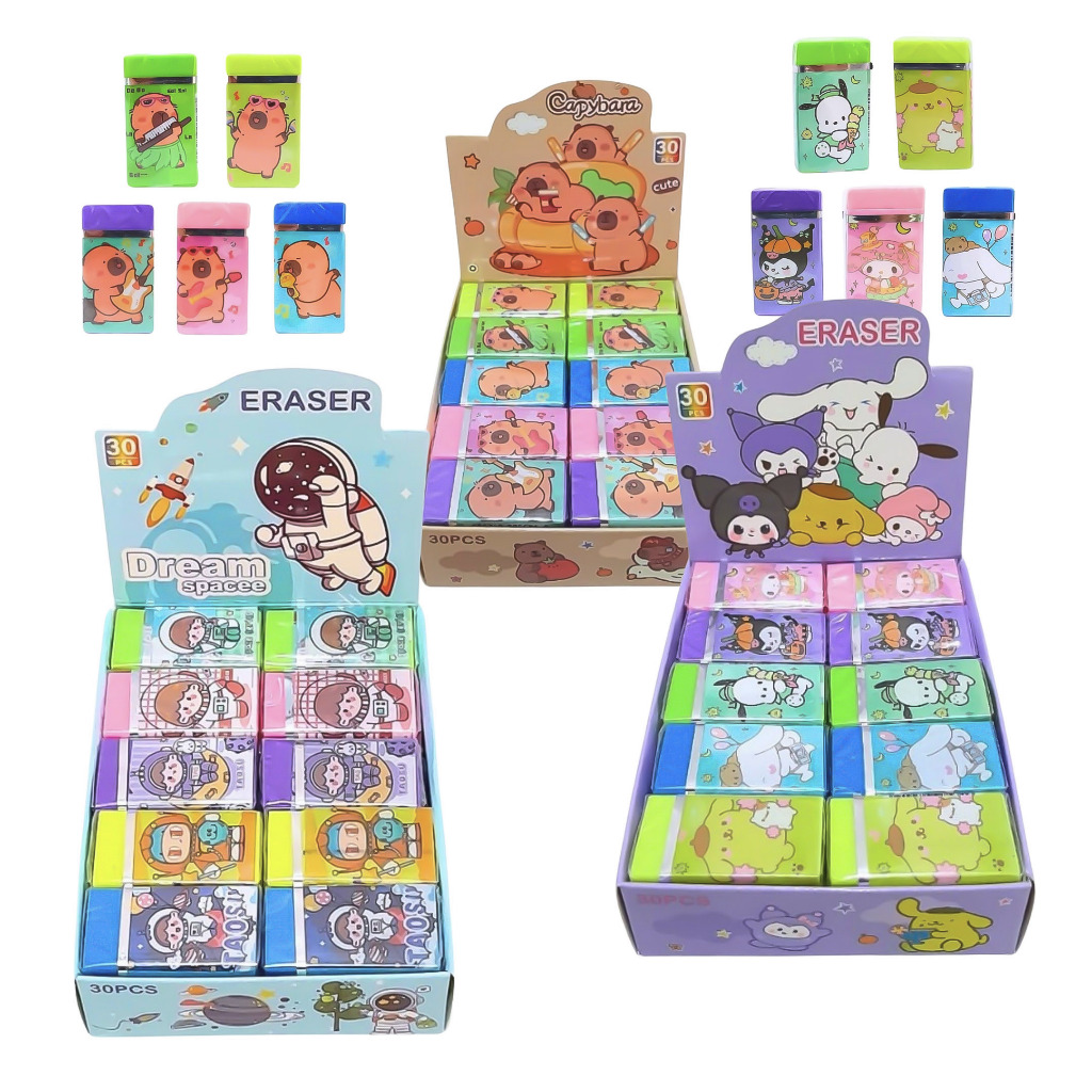 

1 BOX / 30 pcs Eraser Fancy 3711