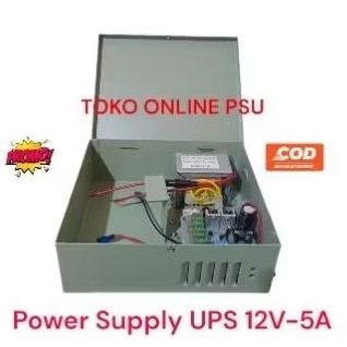 Power Supply UPS 12v 5a backup cctv box