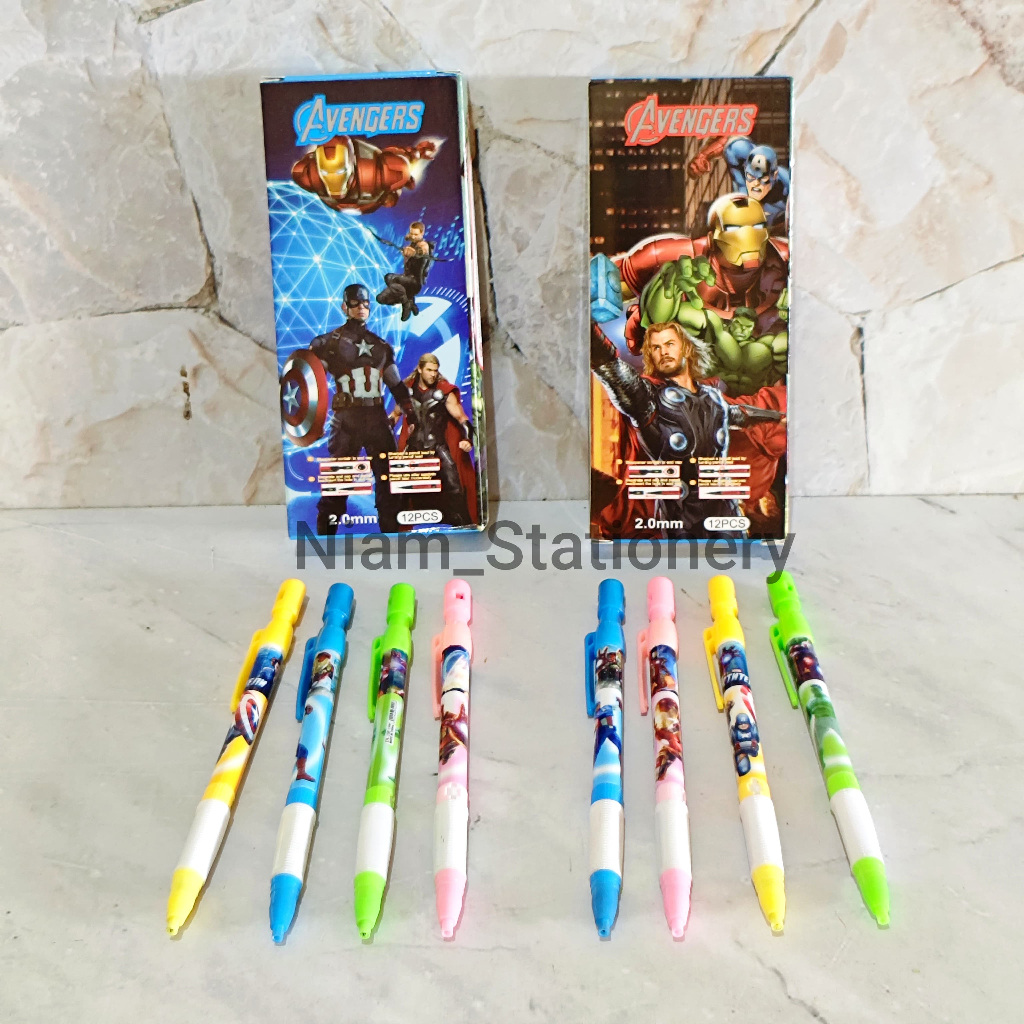 

SELUSIN ( 12 PCS ) Pensil Mekanik Besar Fancy Karakter Kartun Lucu 2.0 mm