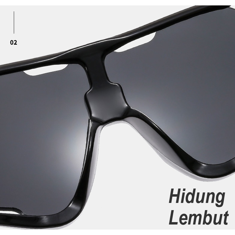 RB Kaca Mata Lampu Kacamata Pria Sport Gowes Kacamata Hitam Shimano Uv400 Untuk Sepeda Gunung Pria