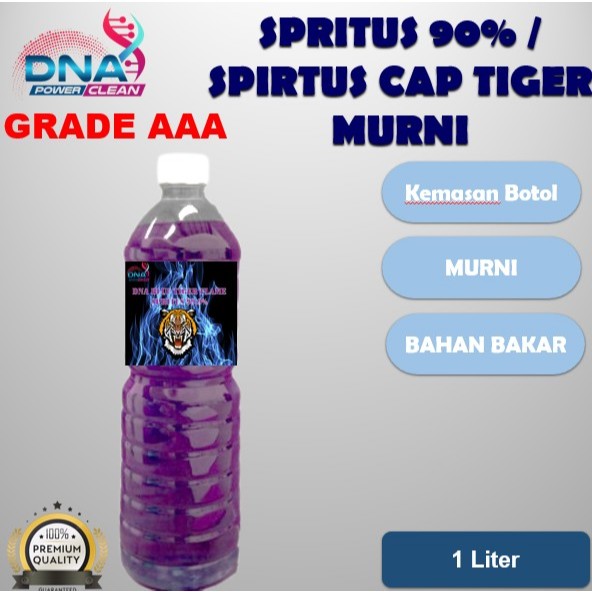 [DNA] Spritus Cap Tiger 1 Liter / SPIRTUS 1 Liter Murni Spirtus