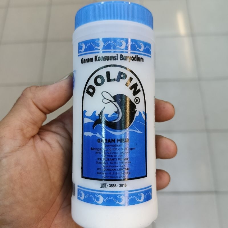 

Garam Kosumsi Beryodium Dolpin Kemasan Botol (200 Gr)